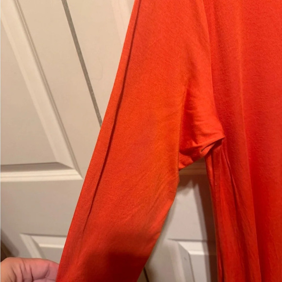 Simple Southern Orange 3/4 Sleeve Long Top Tunic Sz XL - Picture 3 of 11